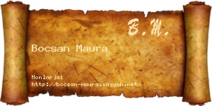 Bocsan Maura névjegykártya